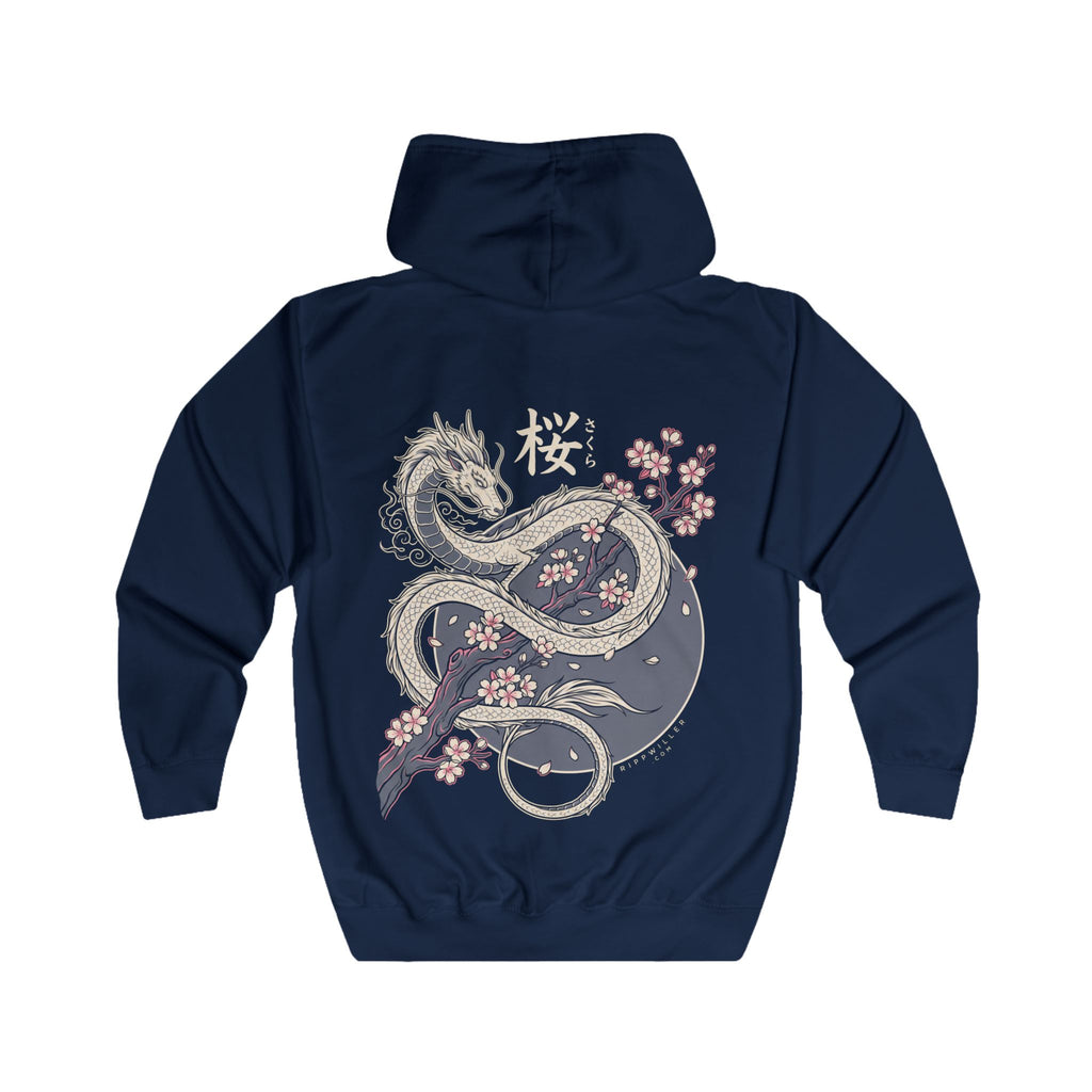 Rippwiller Moon Dragon Night Zip Hoodie