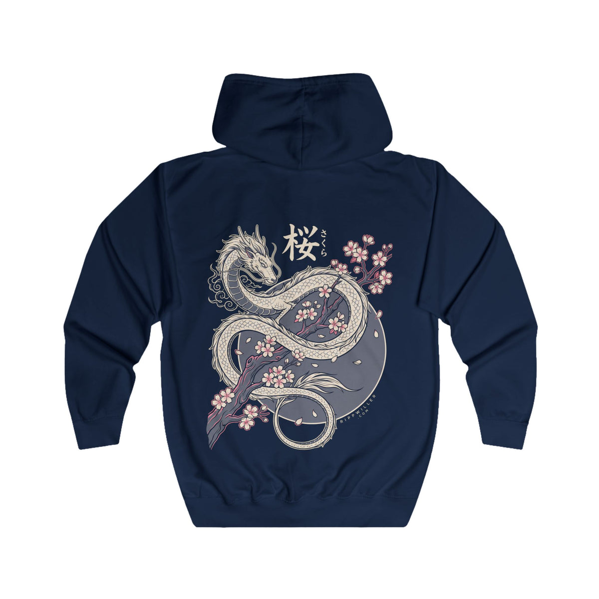 Rippwiller Moon Dragon Night Zip Hoodie
