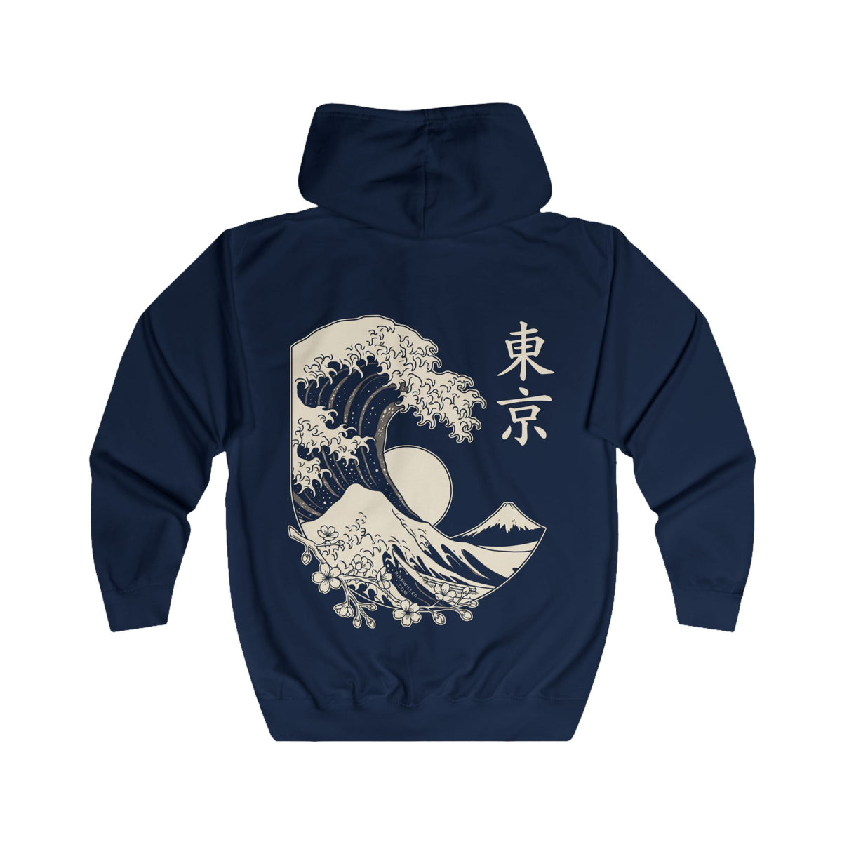 Rippwiller Great Wave Night Zip Hoodie
