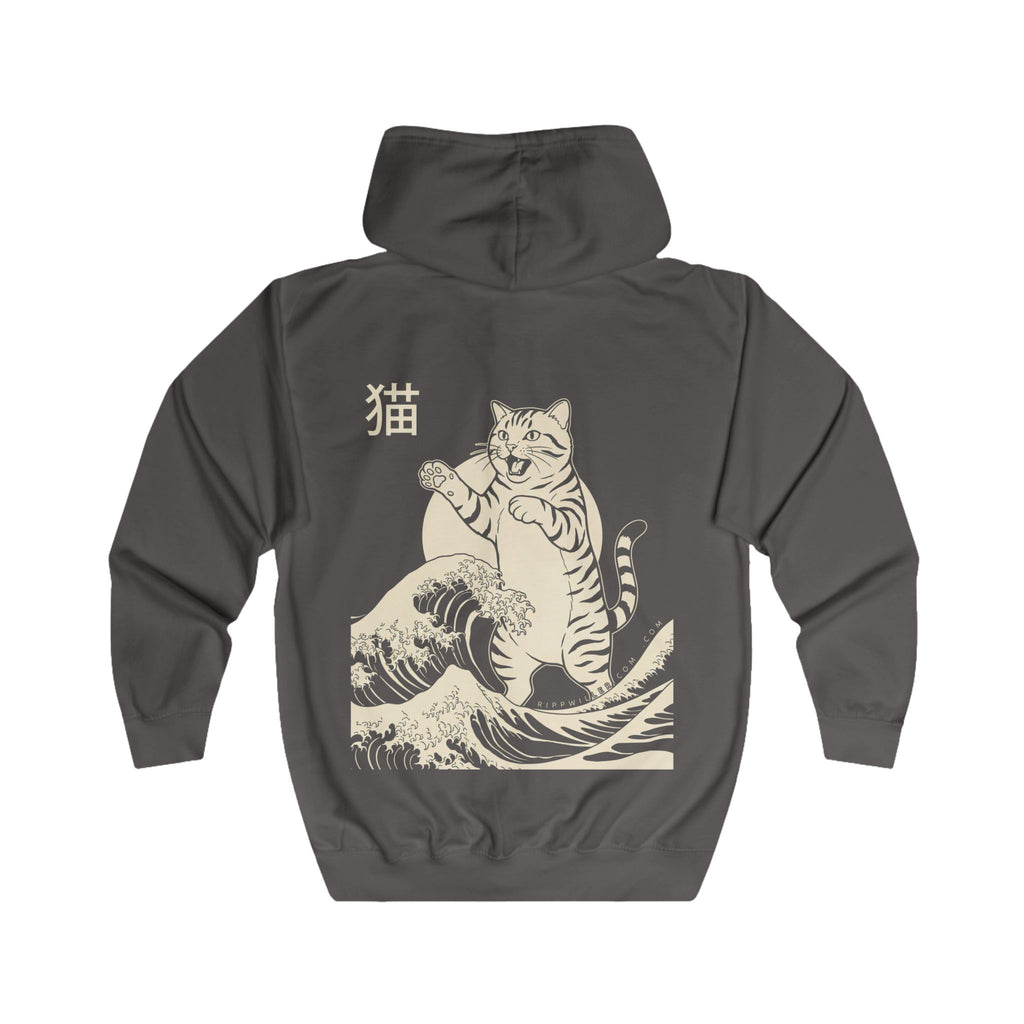 Rippwiller Kaiju Cat Night Zip Hoodie