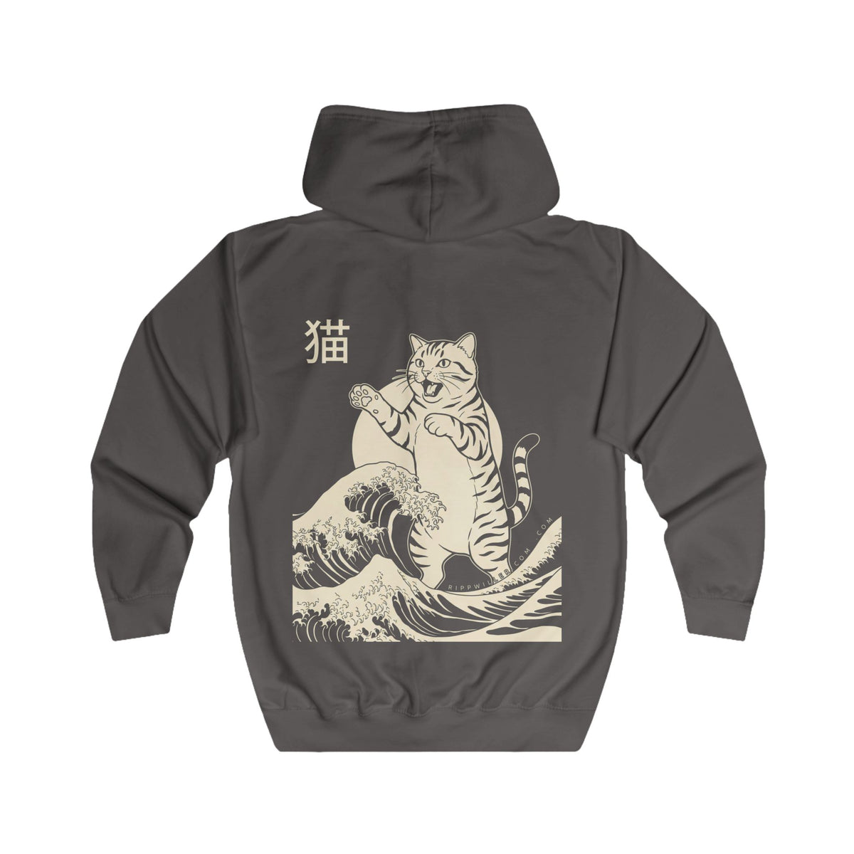 Rippwiller Kaiju Cat Night Zip Hoodie