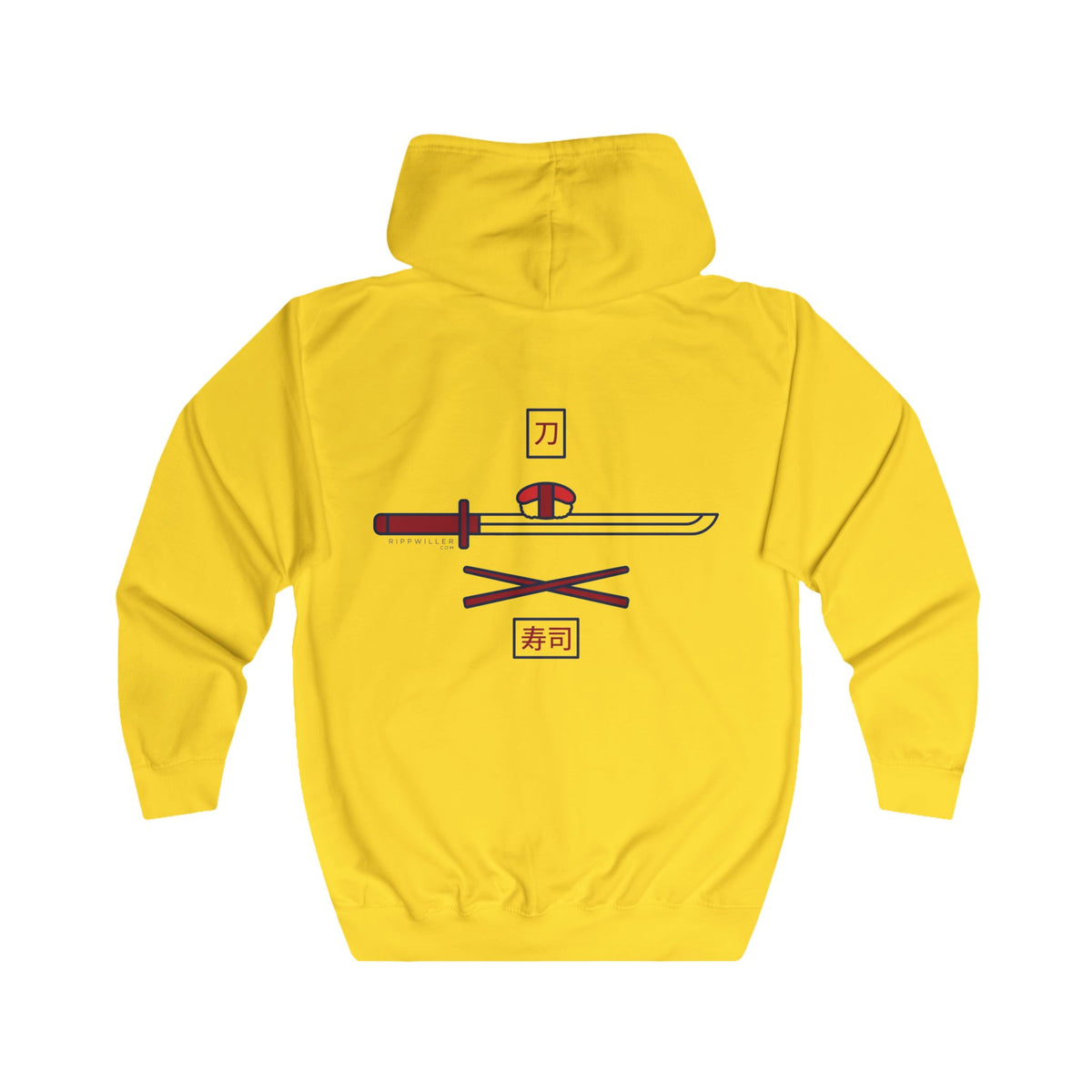 Rippwiller Swords and Sushi Zip Hoodie