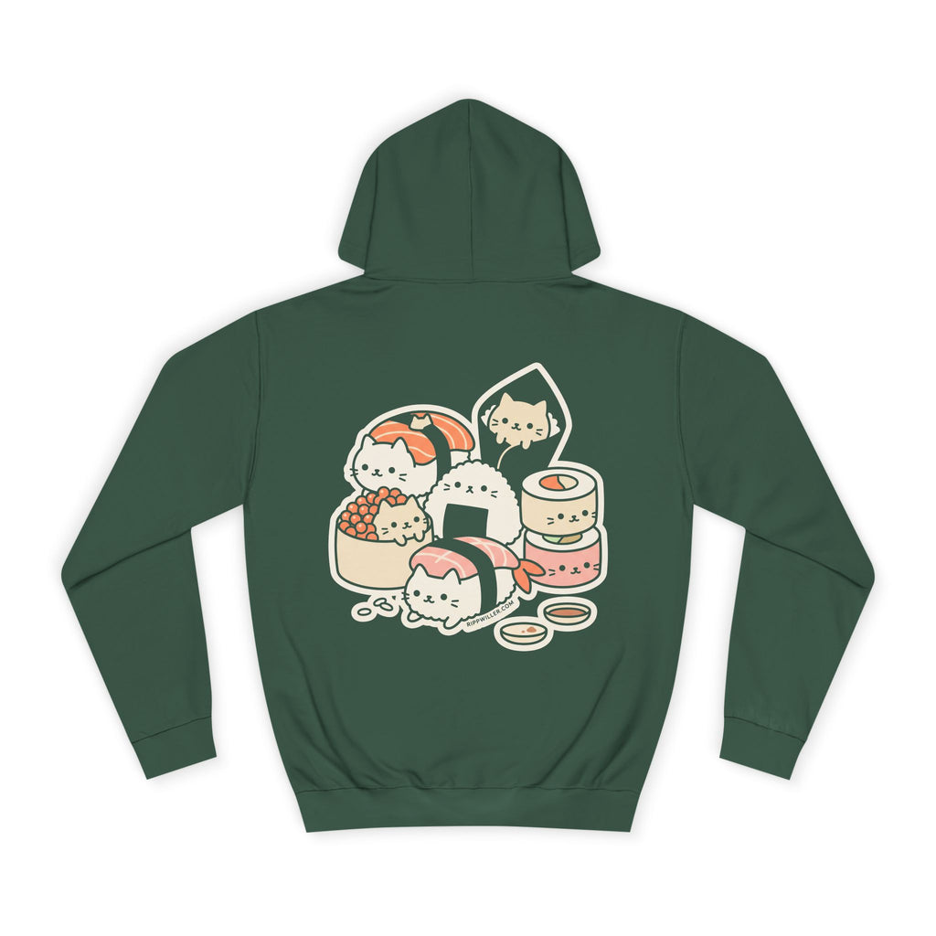 Rippwiller Sushi Cats Night Hoodie