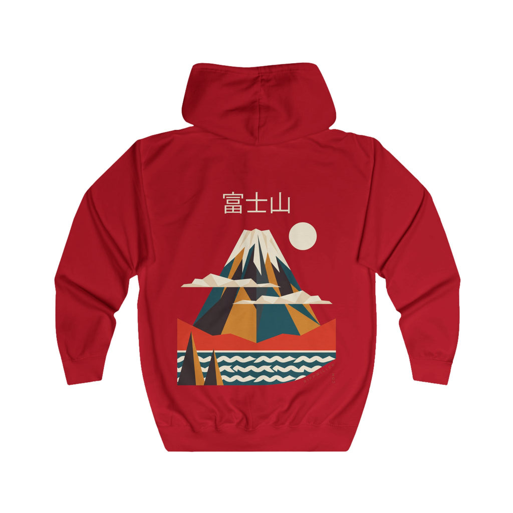 Rippwiller Fuji Poster Night Zip Hoodie