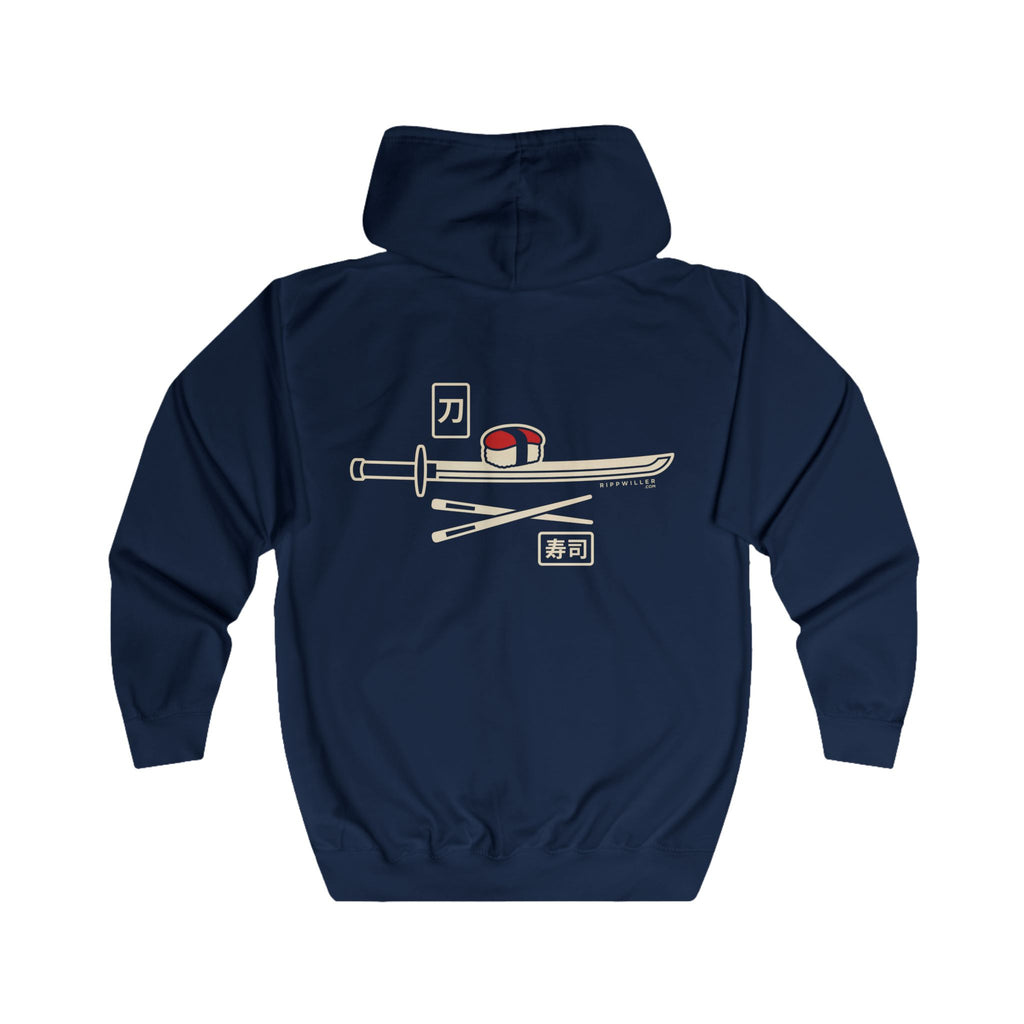 Rippwiller Swords and Sushi Night Zip Hoodie