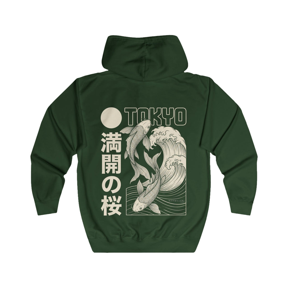 Rippwiller Koi Tradition Night Zip Hoodie