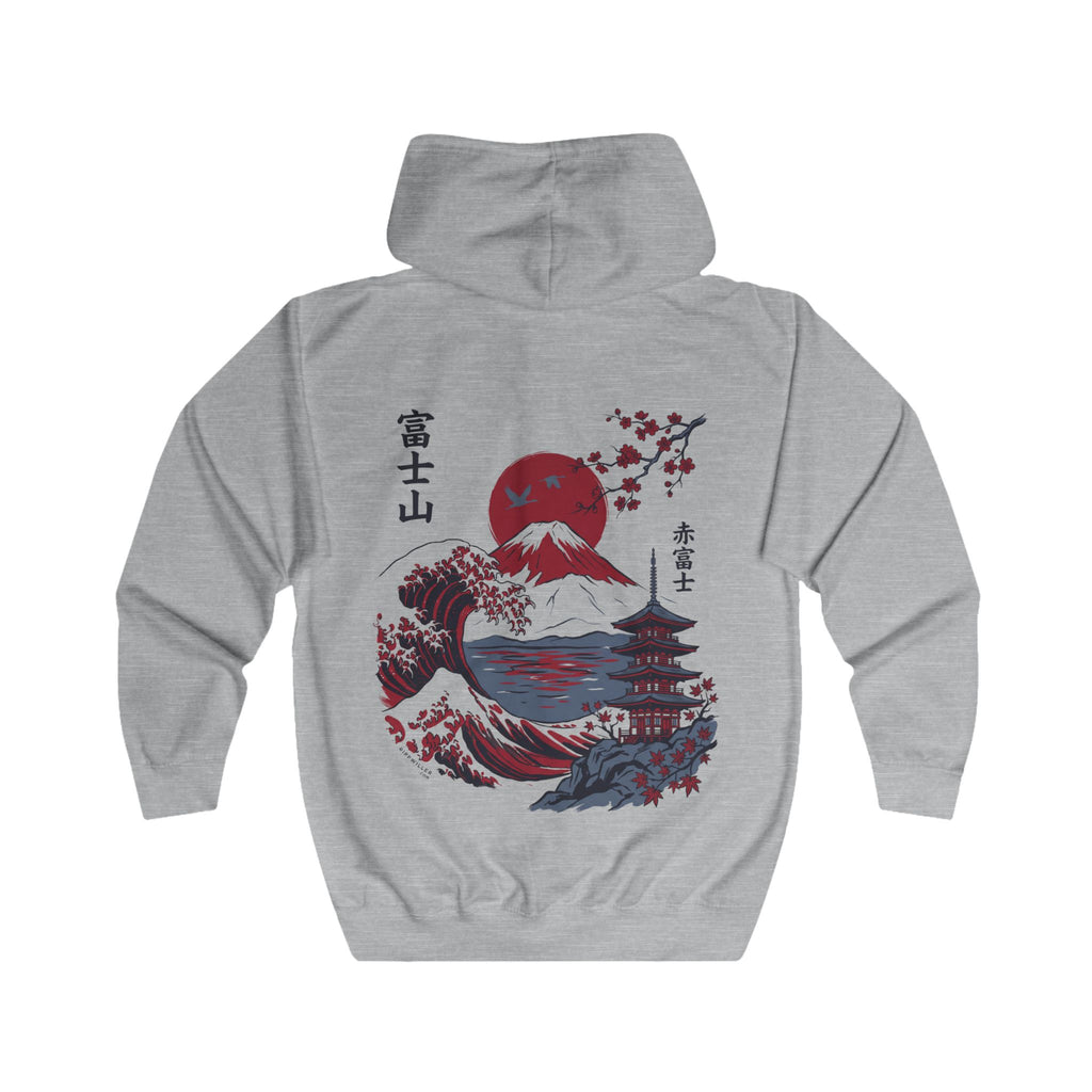 Rippwiller Red Fuji Zip Hoodie