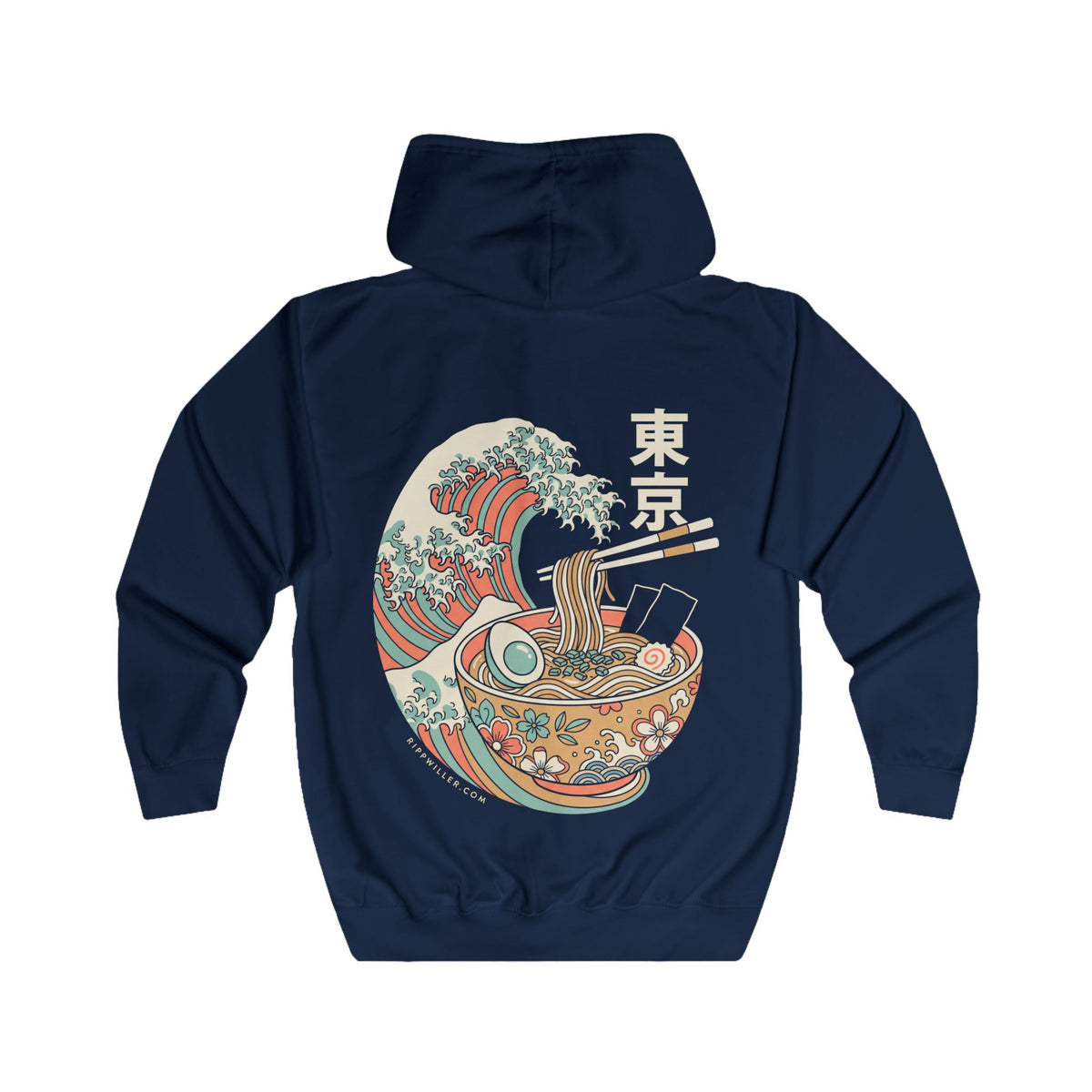 Rippwiller Ramen Wave Night Zip Hoodie