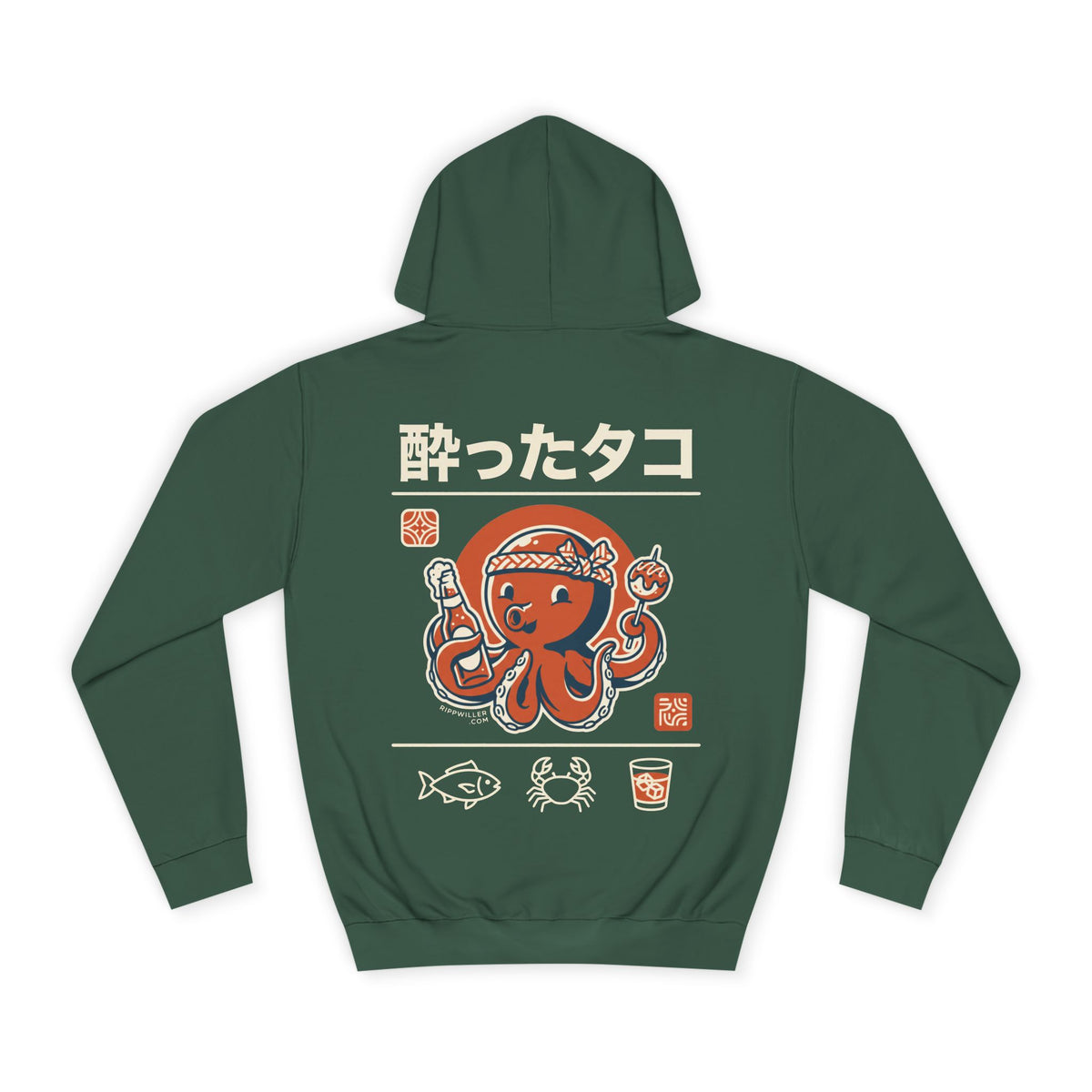 Rippwiller Drunken Octopus Night Hoodie