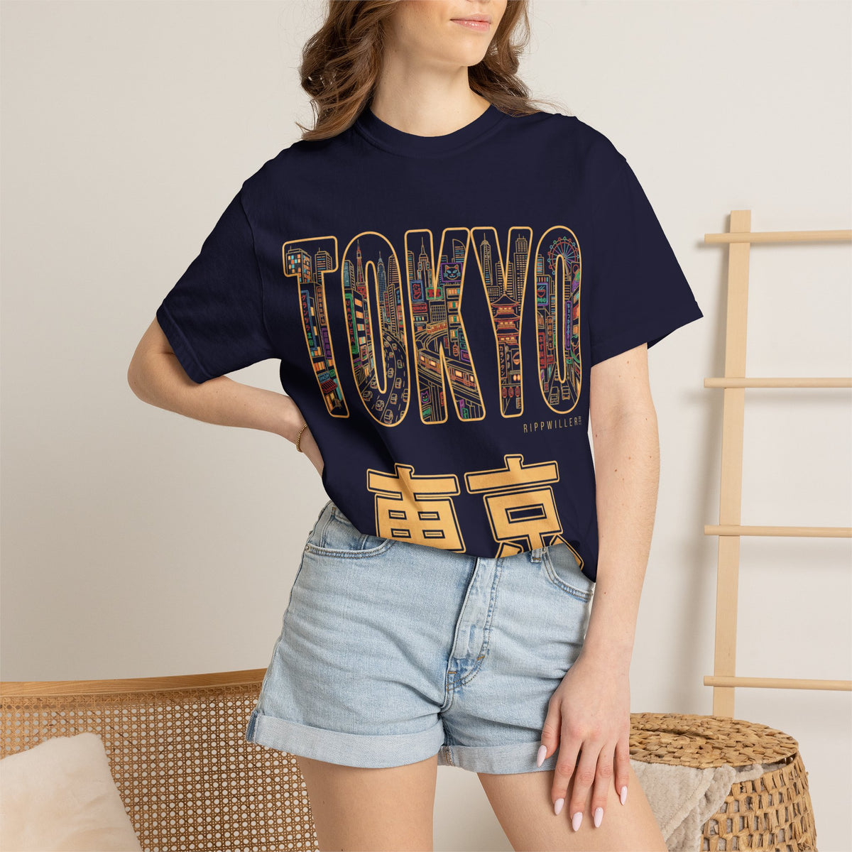 Rippwiller Tokyo Skyline Night Tee