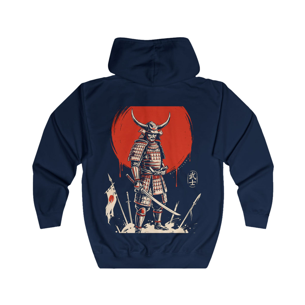 Rippwiller Ink Samurai Night Zip Hoodie