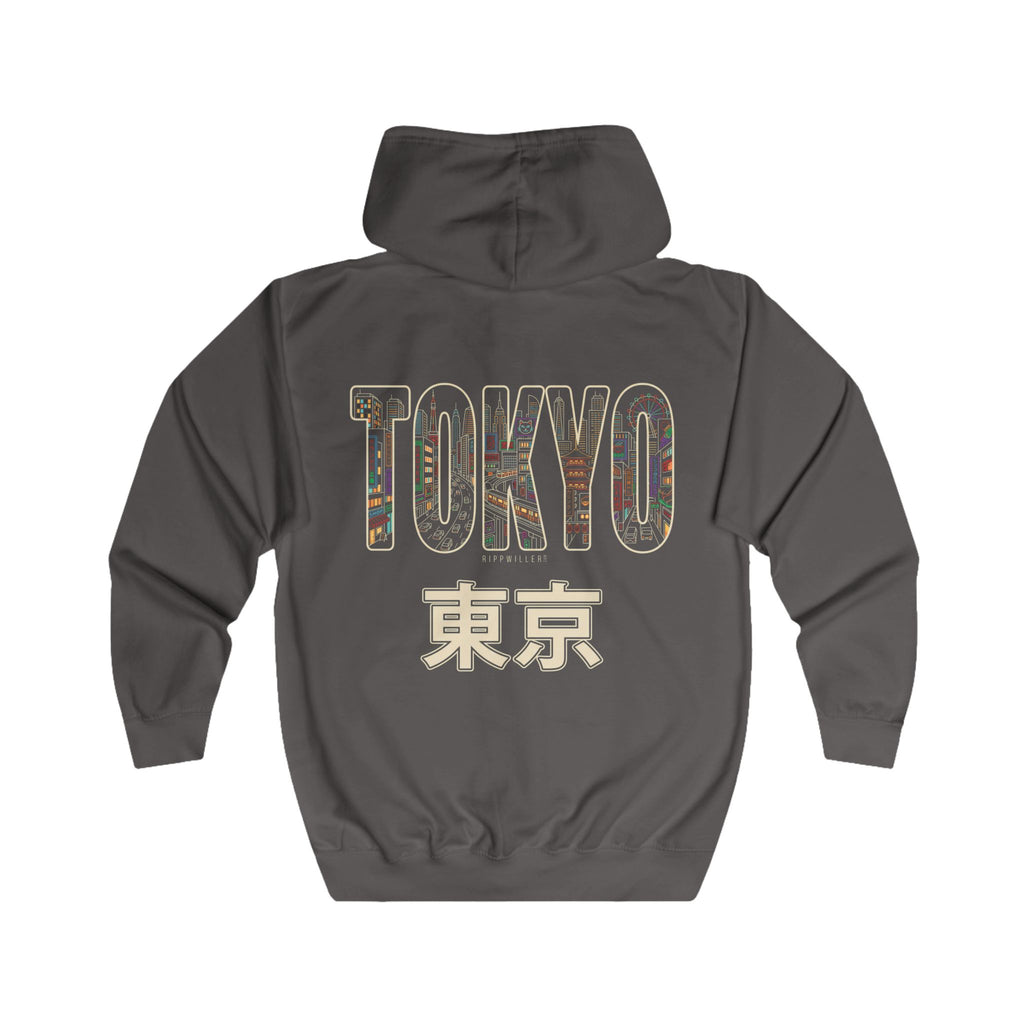 Rippwiller Tokyo Skyline Night Zip Hoodie