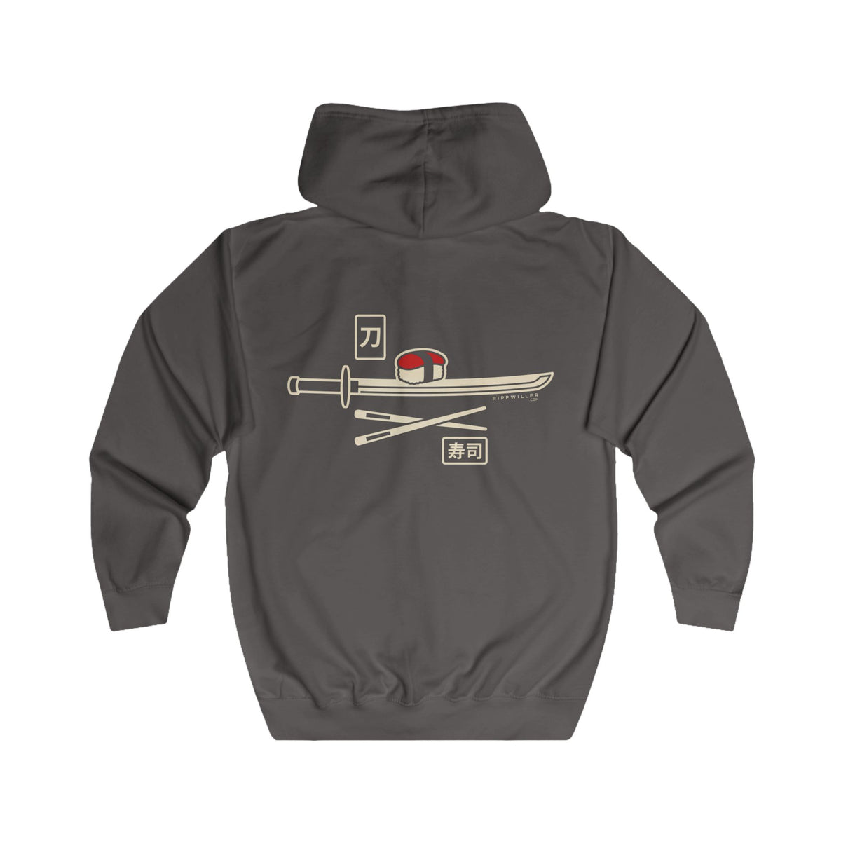 Rippwiller Swords and Sushi Night Zip Hoodie