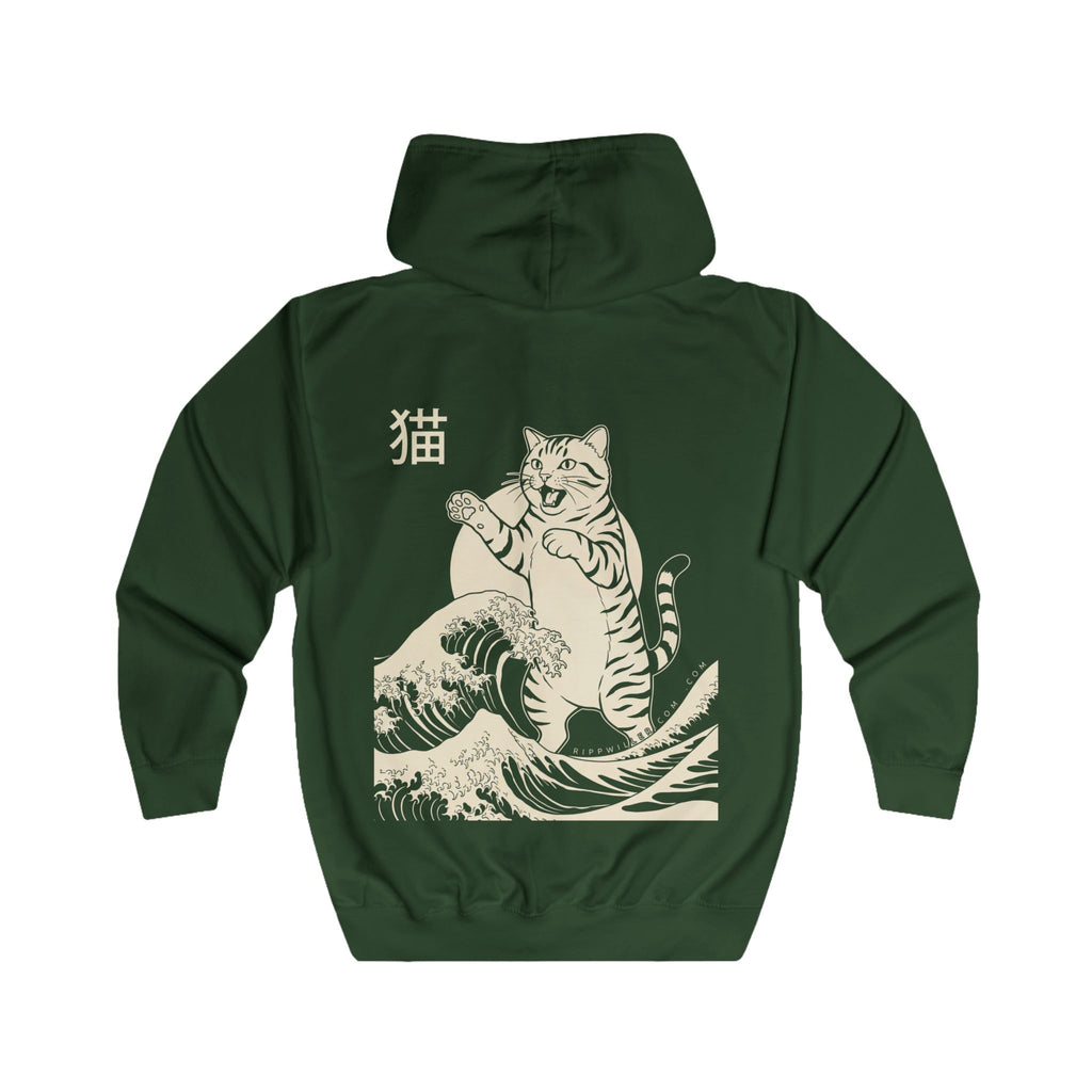 Rippwiller Kaiju Cat Night Zip Hoodie