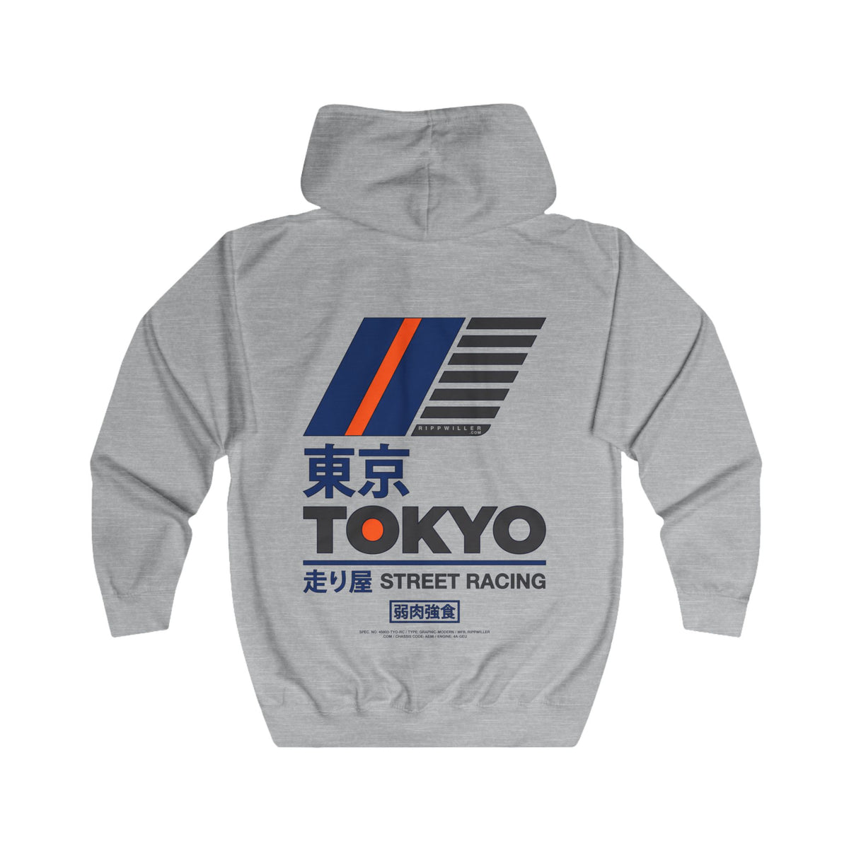 Rippwiller Street Racing Zip Hoodie