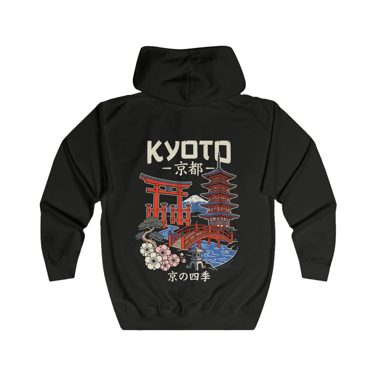 Rippwiller Kyoto Scenes Night Zip Hoodie