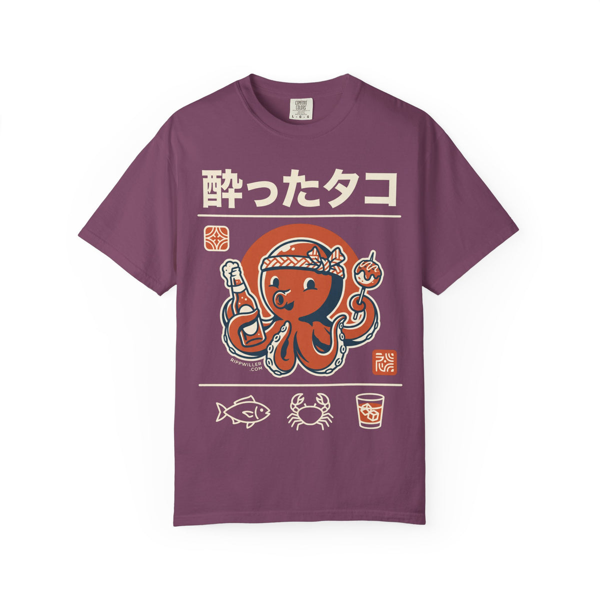 T-shirt Rippwiller Drunken Octopus Night