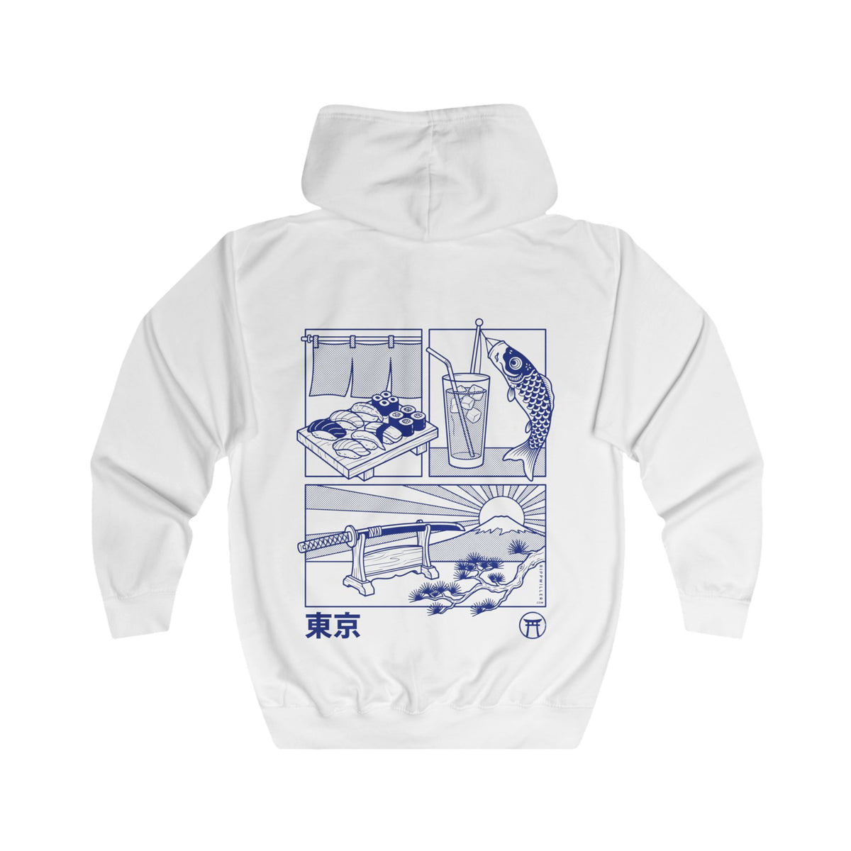 Rippwiller Tokyo Panels Zip Hoodie