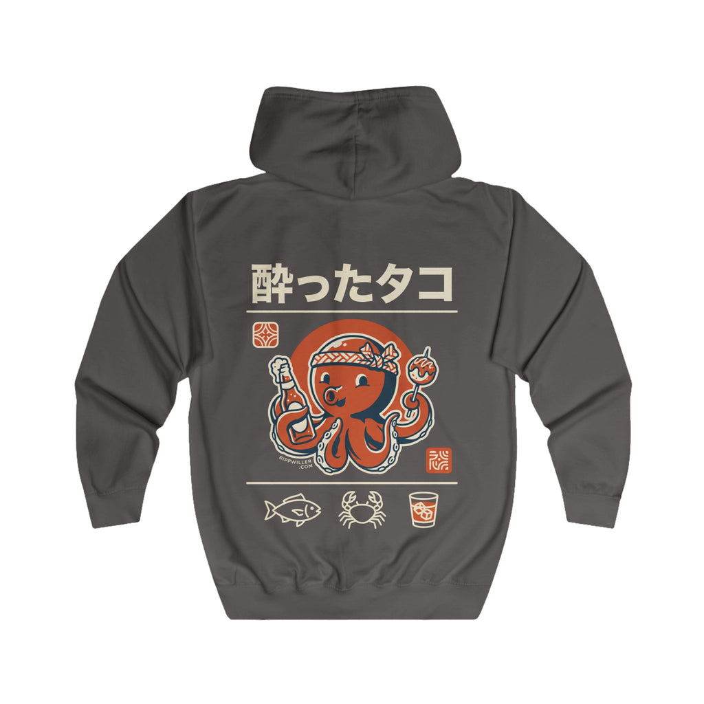Rippwiller Drunken Octopus Night Zip Hoodie