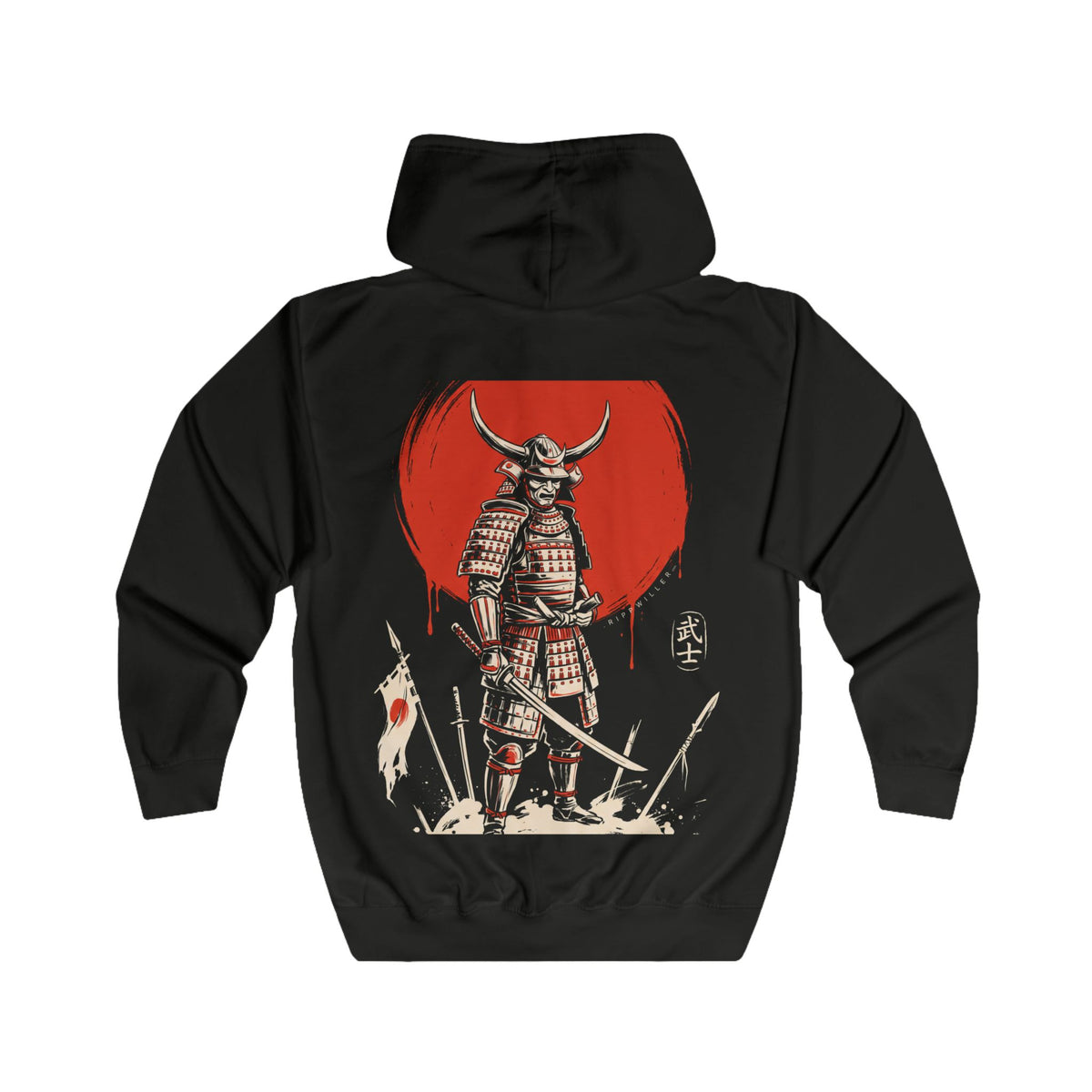 Rippwiller Ink Samurai Night Zip Hoodie