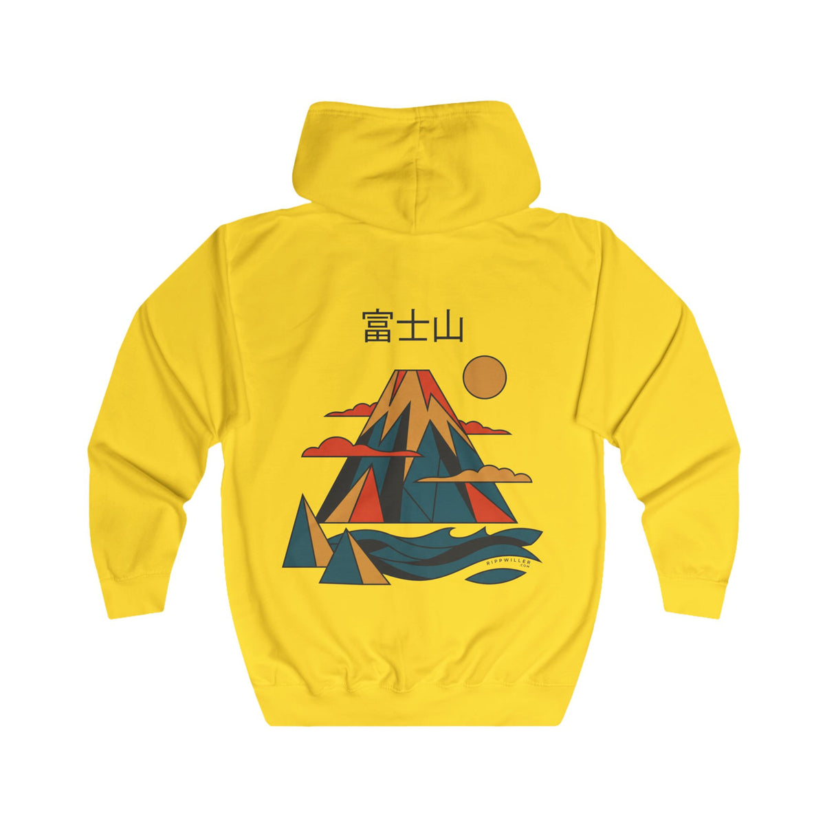 Rippwiller Fuji Poster Zip Hoodie