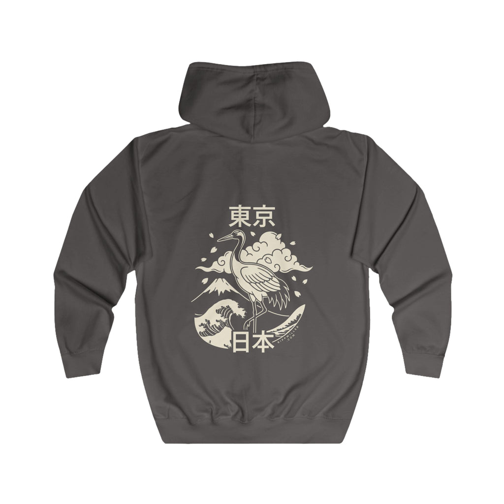 Rippwiller Tokyo Crane Night Zip Hoodie