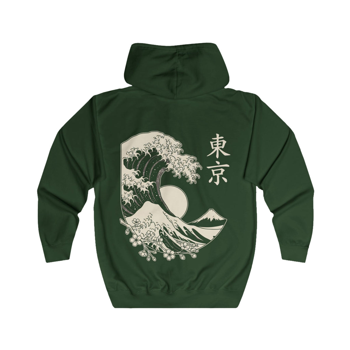 Rippwiller Great Wave Night Zip Hoodie