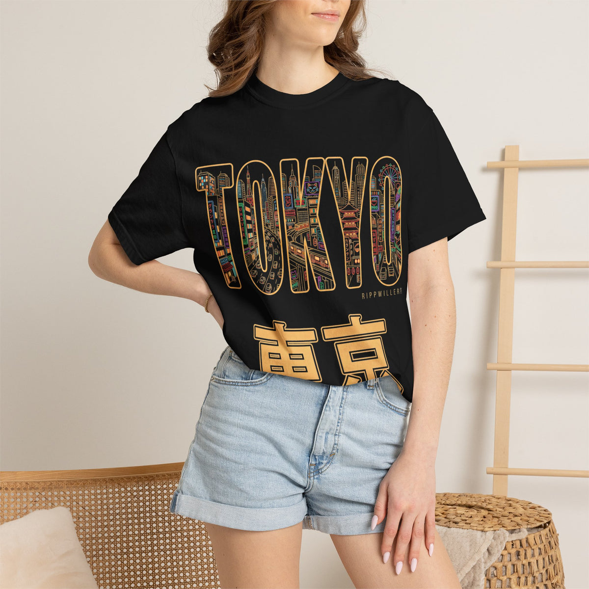 Rippwiller Tokyo Skyline Night Tee