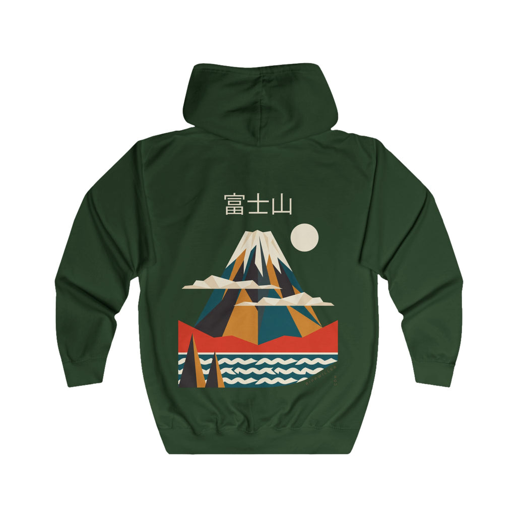 Rippwiller Fuji Poster Night Zip Hoodie