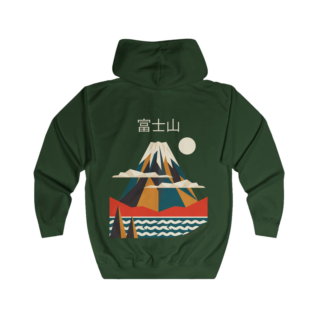Rippwiller Fuji Poster Night Zip Hoodie