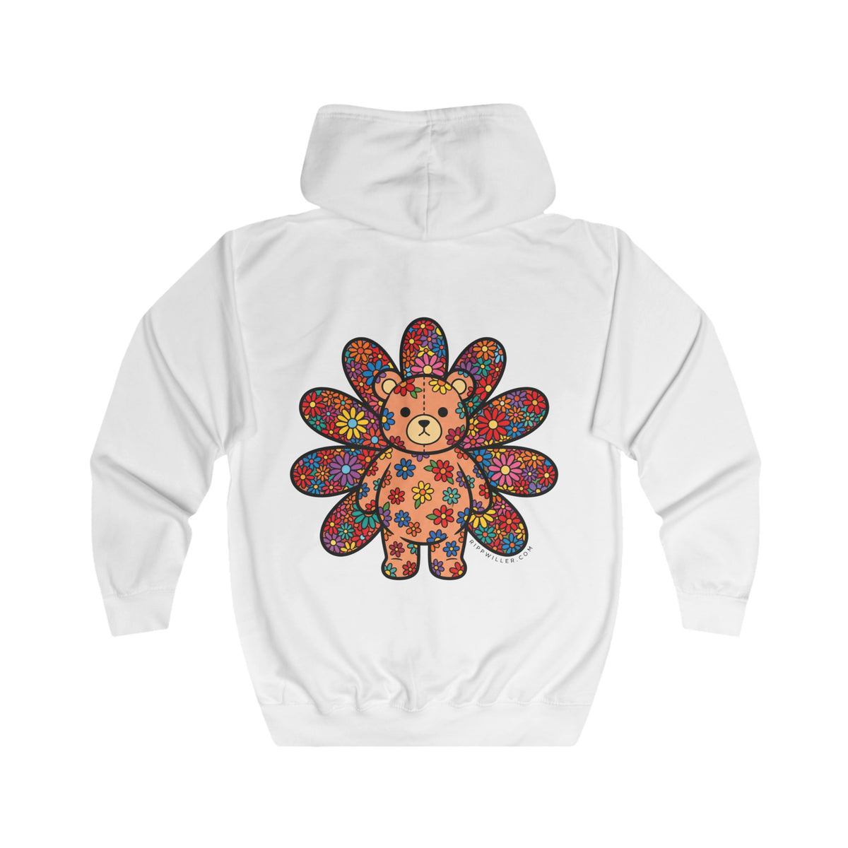 Rippwiller Flower Bear Zip Hoodie