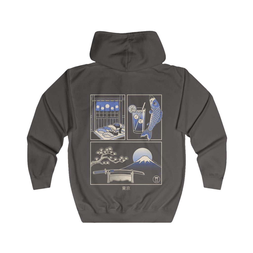Rippwiller Tokyo Panels Night Zip Hoodie