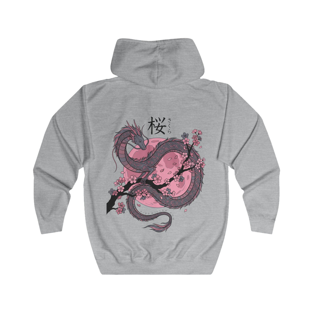Rippwiller Moon Dragon Zip Hoodie