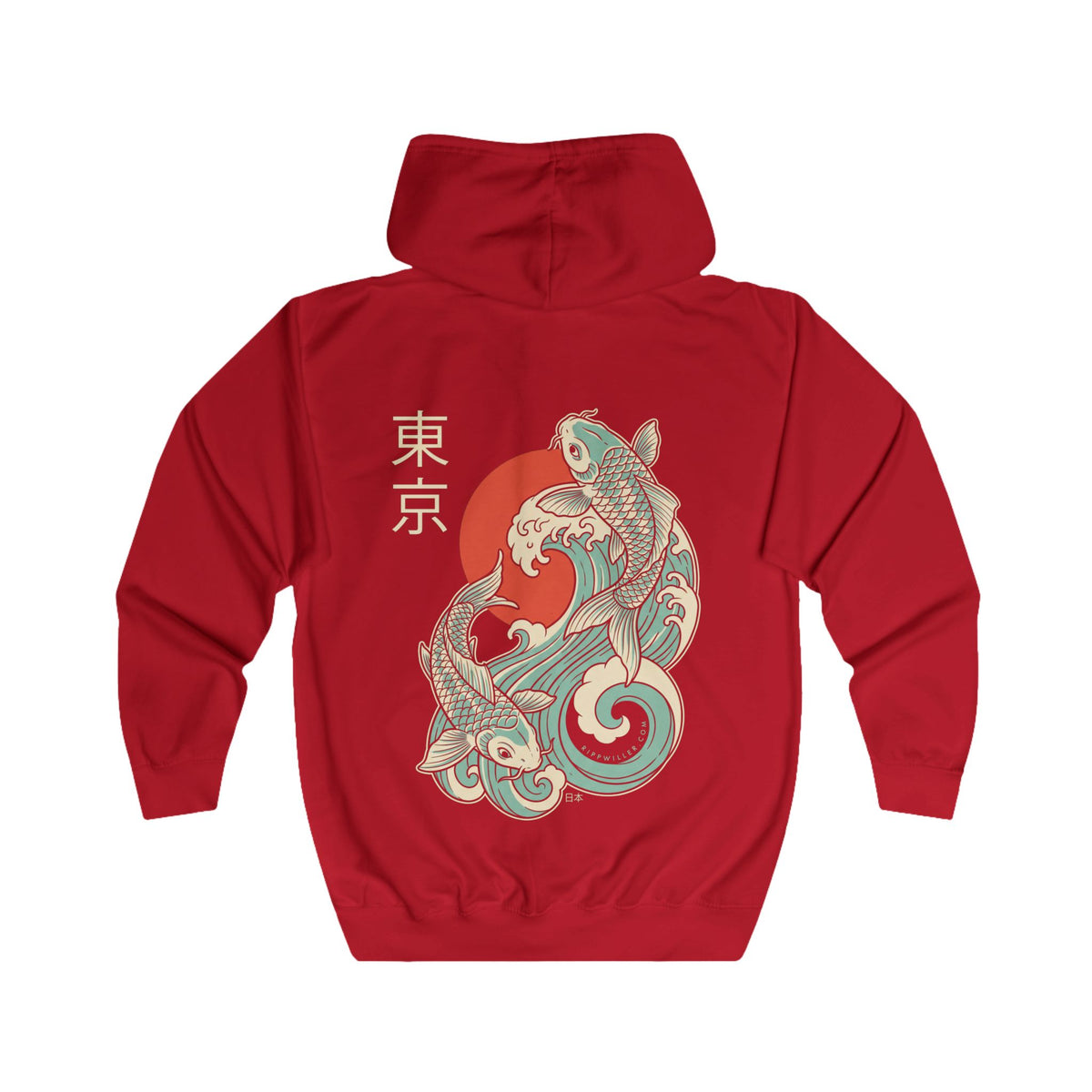 Rippwiller Tokyo Koi Night Zip Hoodie