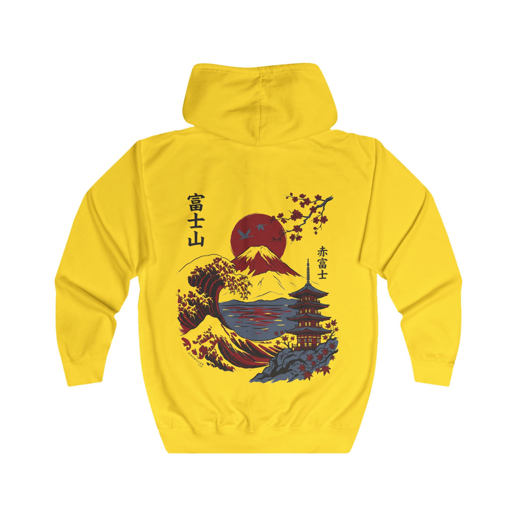 Rippwiller Red Fuji Zip Hoodie
