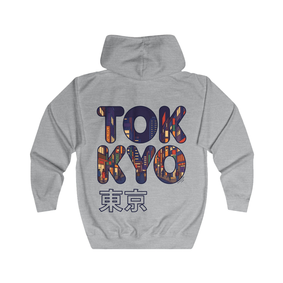 Rippwiller Tokyo Skyline Zip Hoodie
