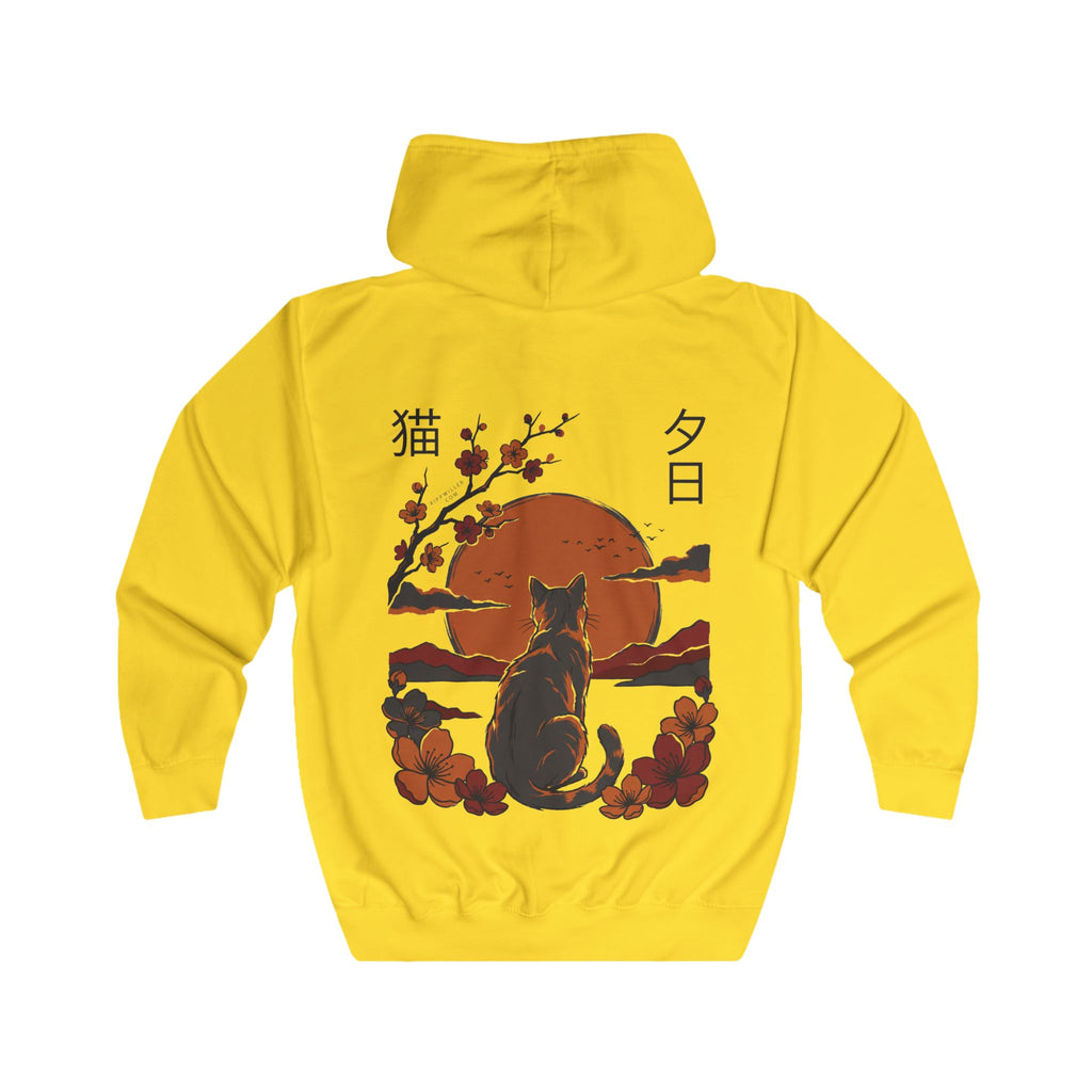 Rippwiller Evening Cat Zip Hoodie