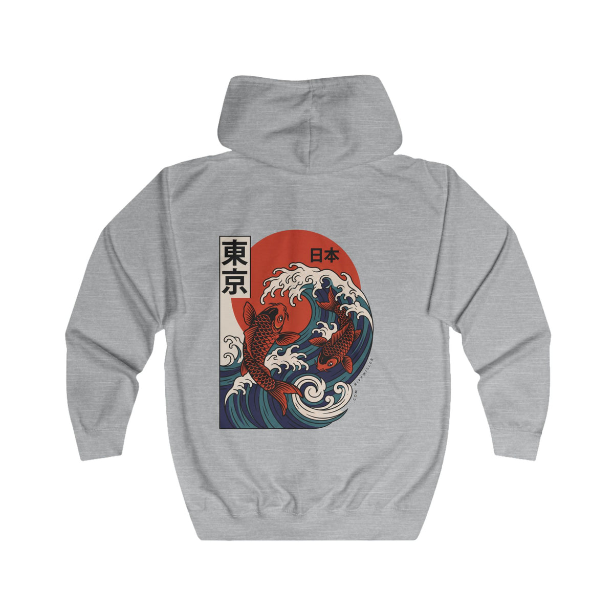 Rippwiller Tokyo Koi Zip Hoodie