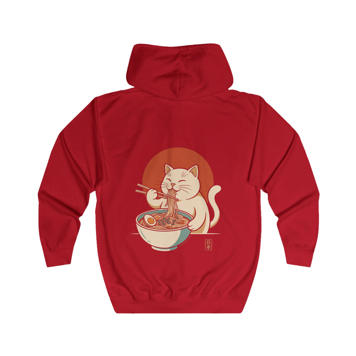 Rippwiller Ramen Cat Night Zip Hoodie