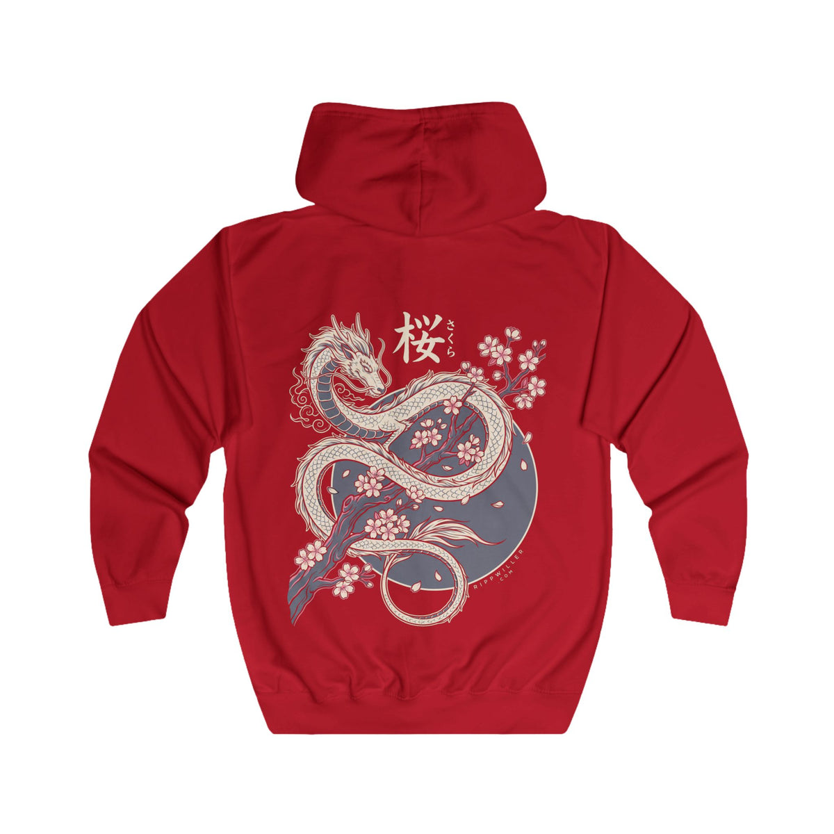 Rippwiller Moon Dragon Night Zip Hoodie