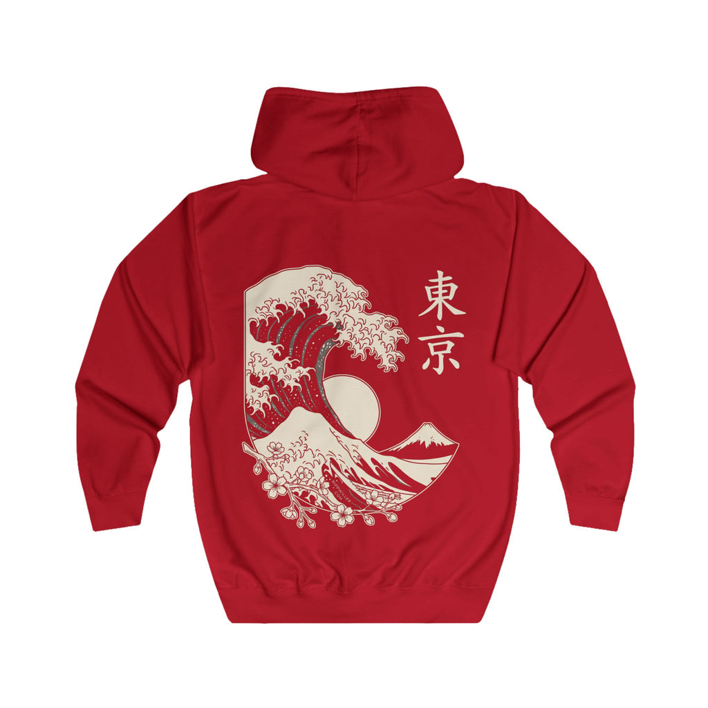 Rippwiller Great Wave Night Zip Hoodie