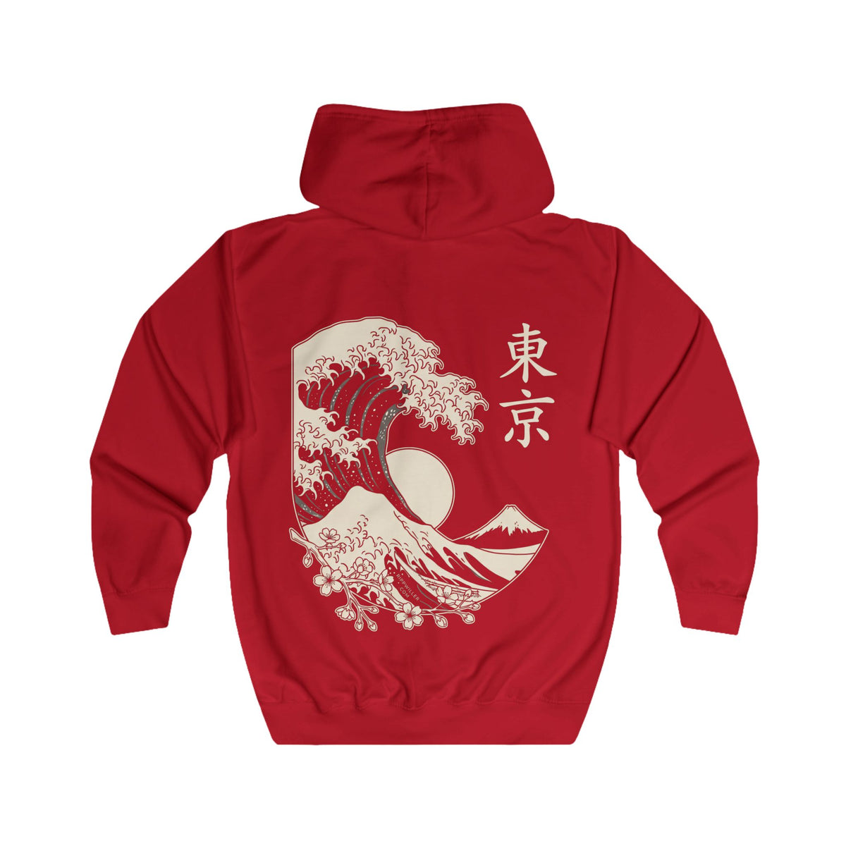 Rippwiller Great Wave Night Zip Hoodie