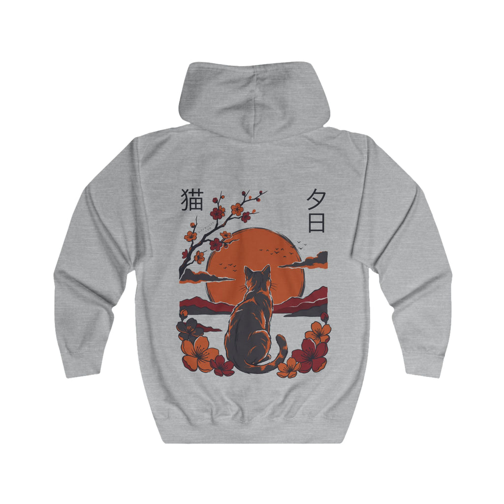 Rippwiller Evening Cat Zip Hoodie